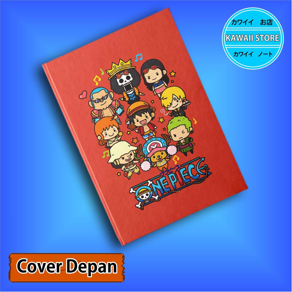 

Notebook / Pocket book Hard Cover Anime One Piece SHP CREW CHIBI uk A5 & A6 / Notes Book