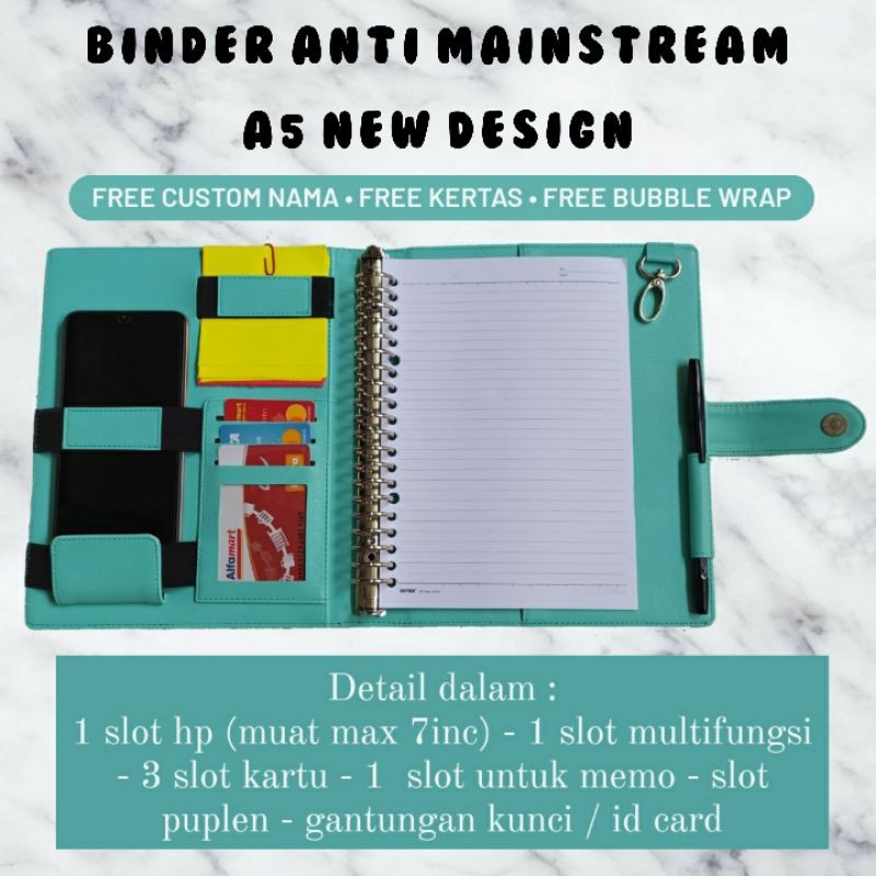 

BINDER A5 (20RING) AGENDA BUKU CATATAN NEW DESIGN