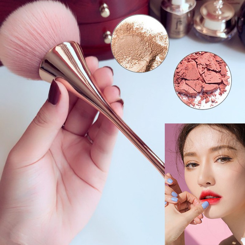 (BULU TEBAL) Brush Powder Foundation Blush On Kuas Make Up Brush