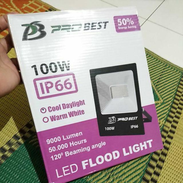 LAMPU TEMBAK SOROT PANCARAN 100W SEMNY FLOODLIGHT 100 WATT KAP SOROT LED 100WATT LAMPU JALAN SOROT