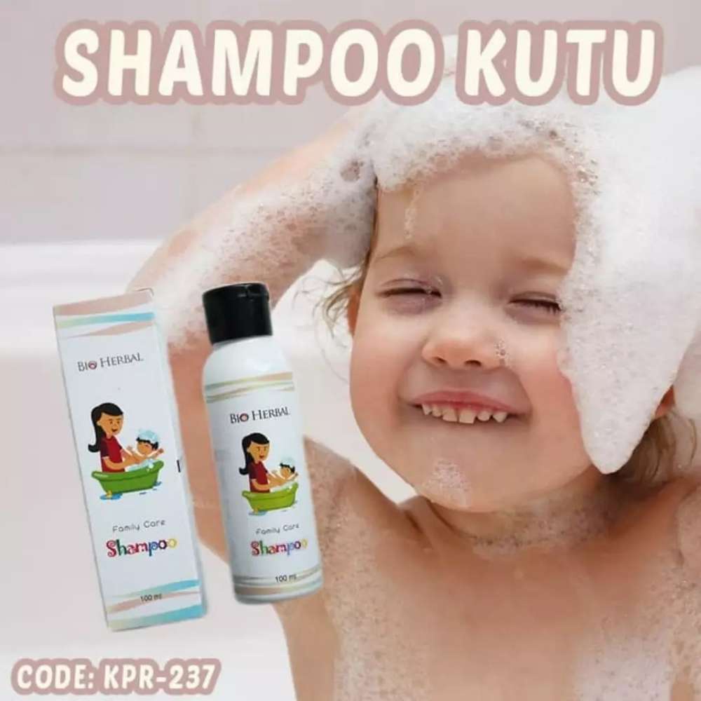 [ORI] Shampo Anti Kutu Anak &amp; Dewasa AMPUH Membasmi Kutu Rambut &amp; Telur Kutu - BIO HERBAL BPOM 100ML