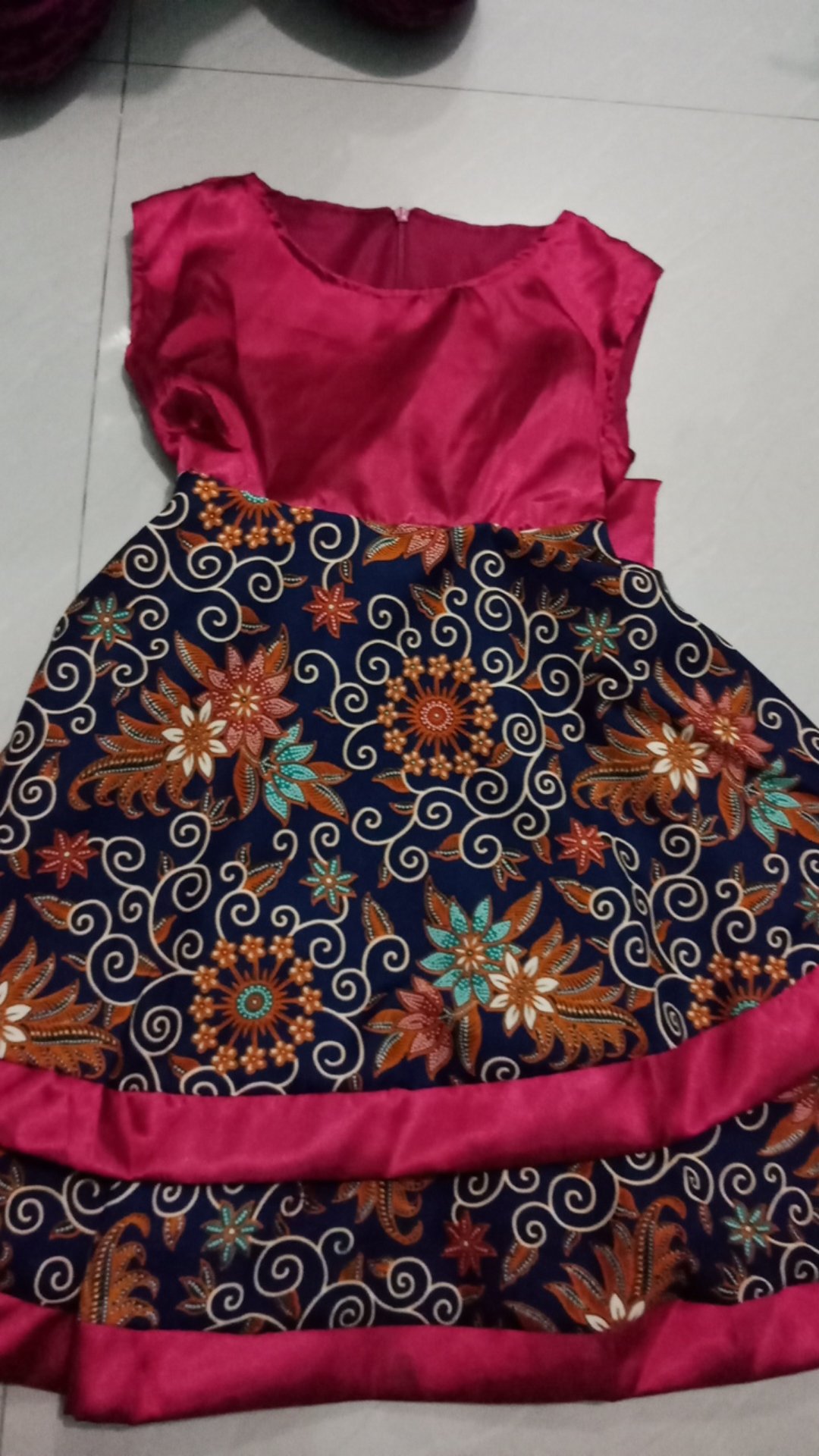 Dres Kid Adonia Fh Dress Batik Anak Murah Dress Anak Batik