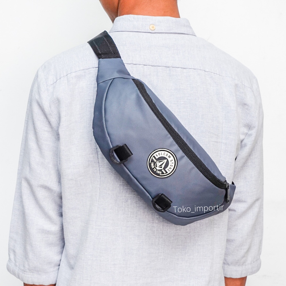 Waistbag Volcom Import Mirror Ori Tas Pinggang Pria Waterproof