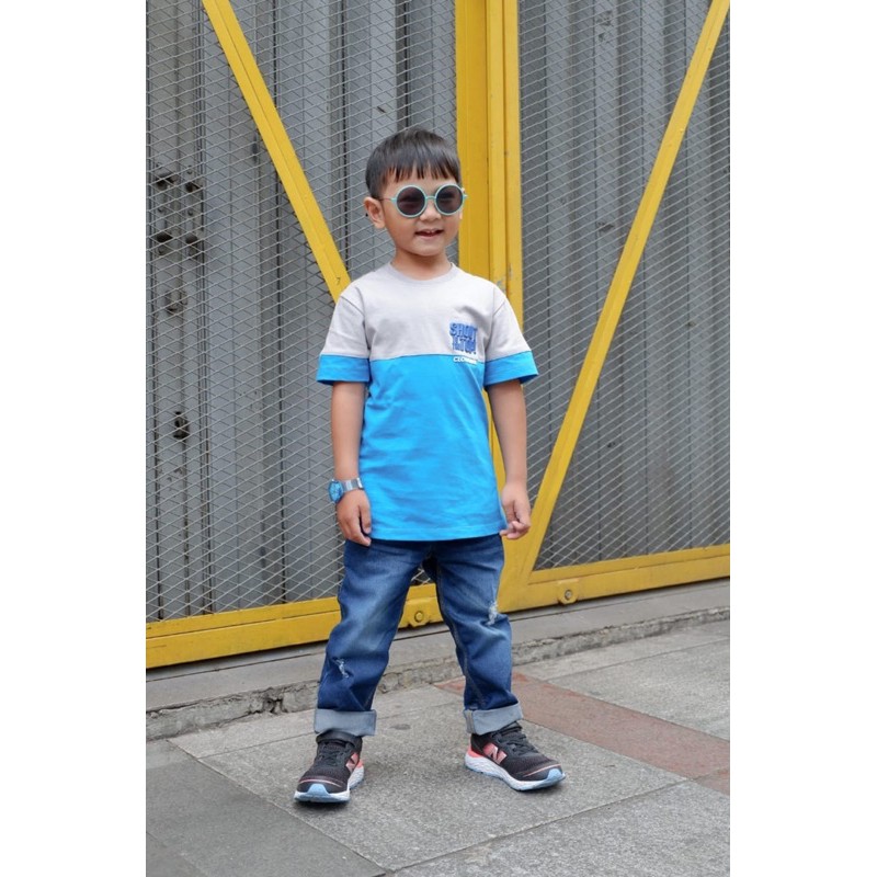 Setelan Anak Set Flocking Jeans Cloudbee