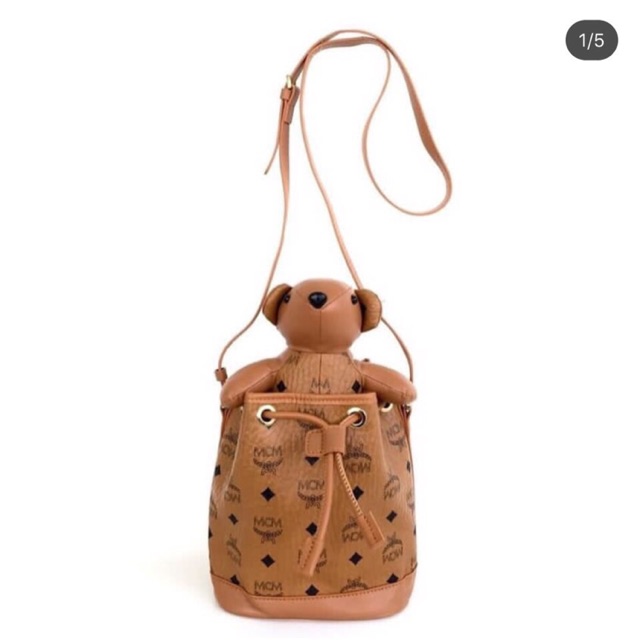 MCM Bear Doll Drawstring Bag
