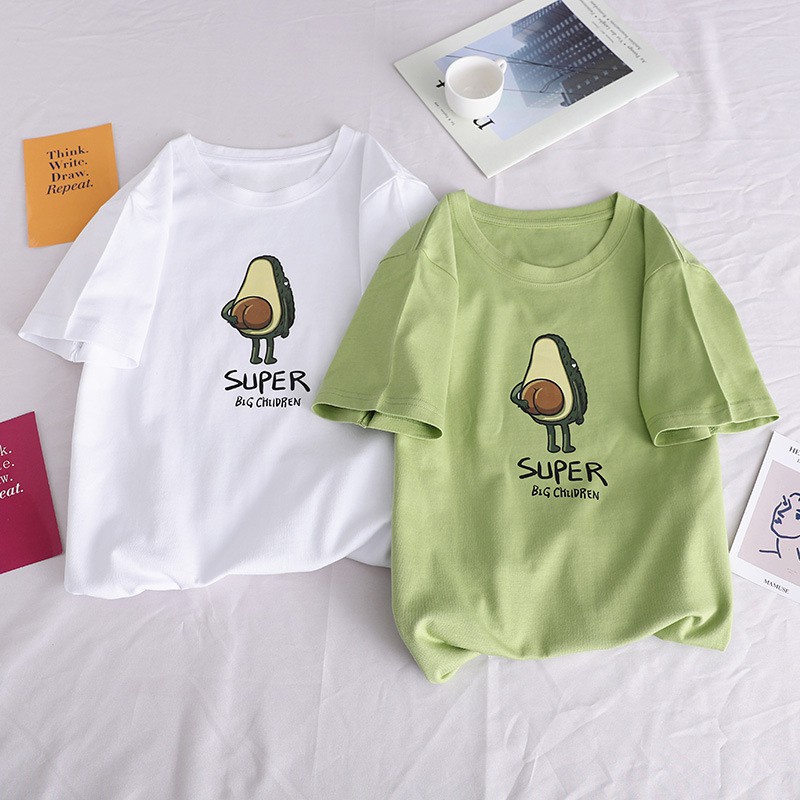 MYSTIQUE.ID-BAJU KAOS AVOCADO T-SHIRT LUCU DAN AESTHETIC