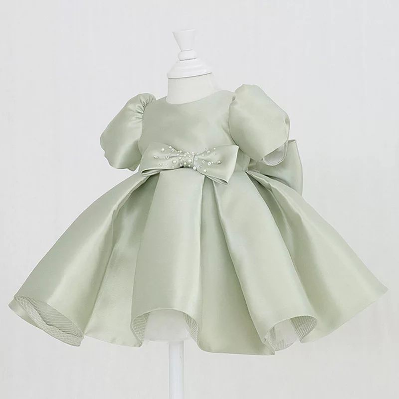 DRESS SAGE GREEN HIJAU ANAK PEREMPUAN GAUN PESTA ULANG TAHUN BAYI PEREMPUAN DRESS PRINCESS JASMINE E