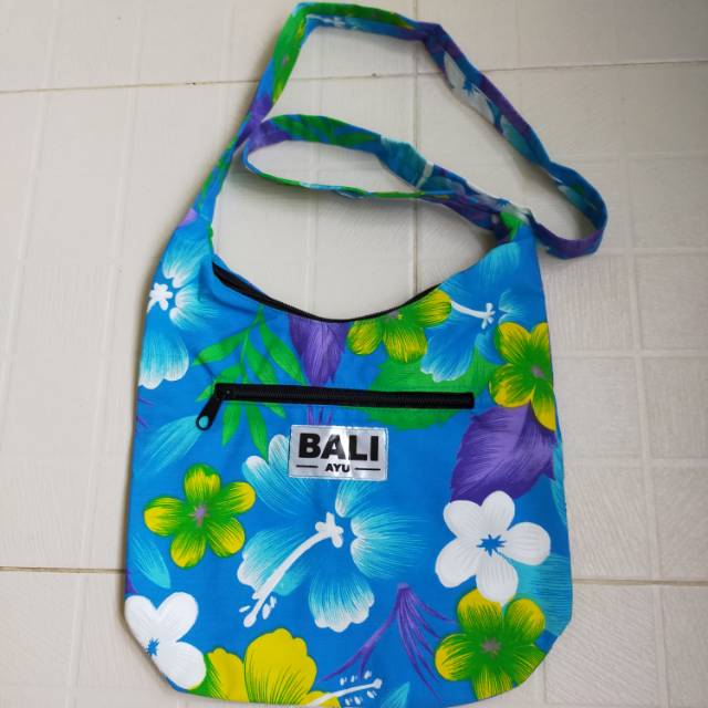 TAS KAIN BALI BLUE Tas Selempang