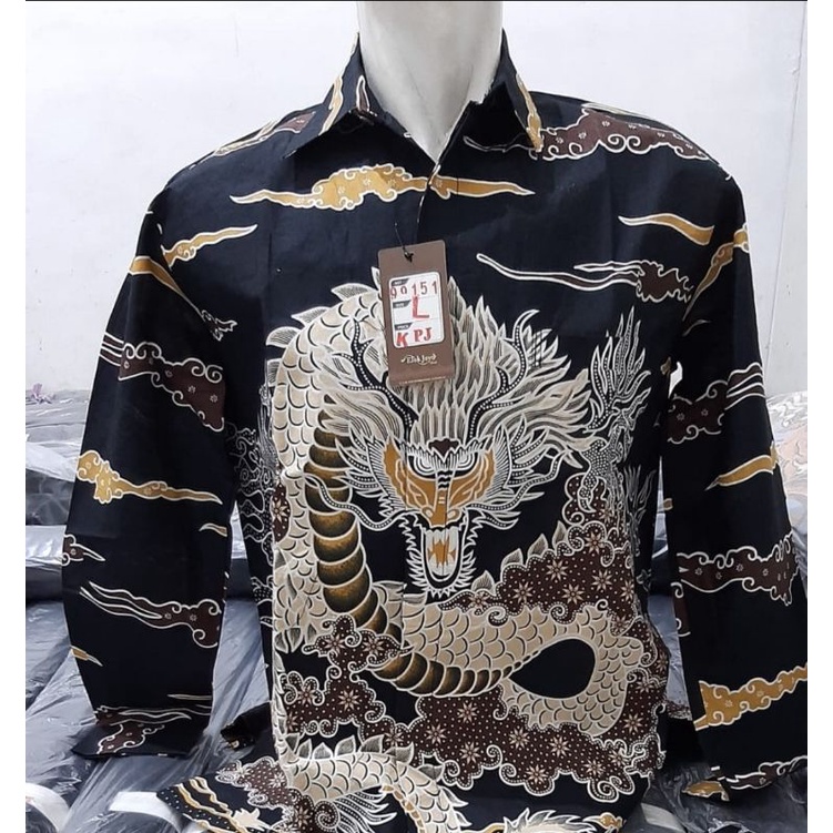 Baju Batik Safari , Semi Jas bahan katun, Full furing