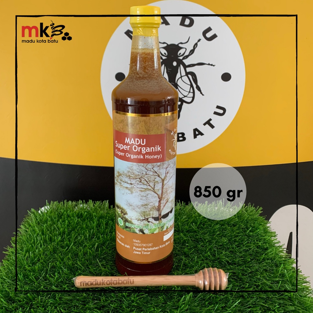 

Madu Hutan Asli Super Organik 3 in 1(madu+bee pollen+royal jelly) 850 gr - Madu Kota Batu