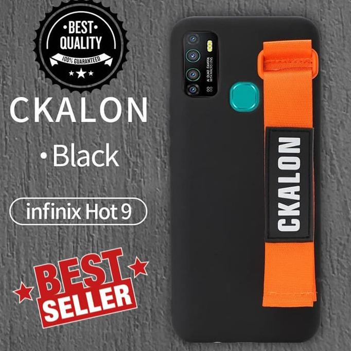 CASE INFINIX HOT 9 / PLAY HAND GRIP SOFT STRAP CKALON SILICON CASING - HOT 9