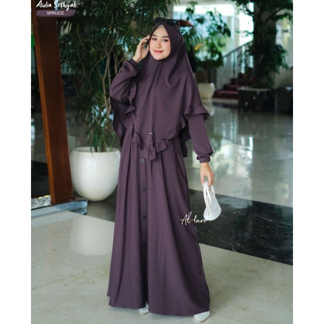 gamis aulia set hijab by Alfaro