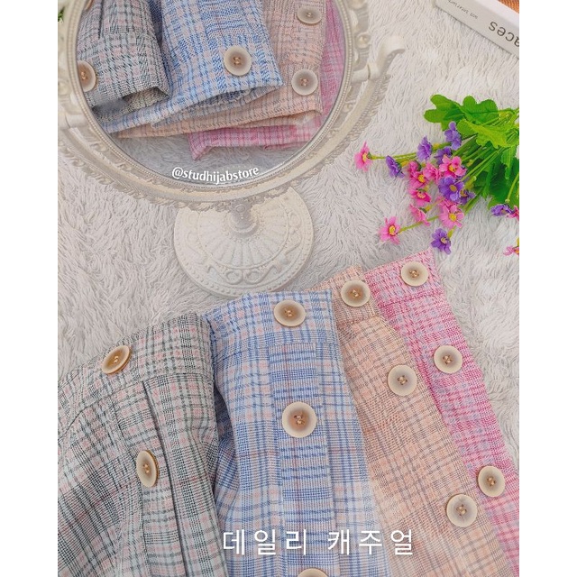 Suzy Tartan Skirt Rok Tartan by Studhijabstore