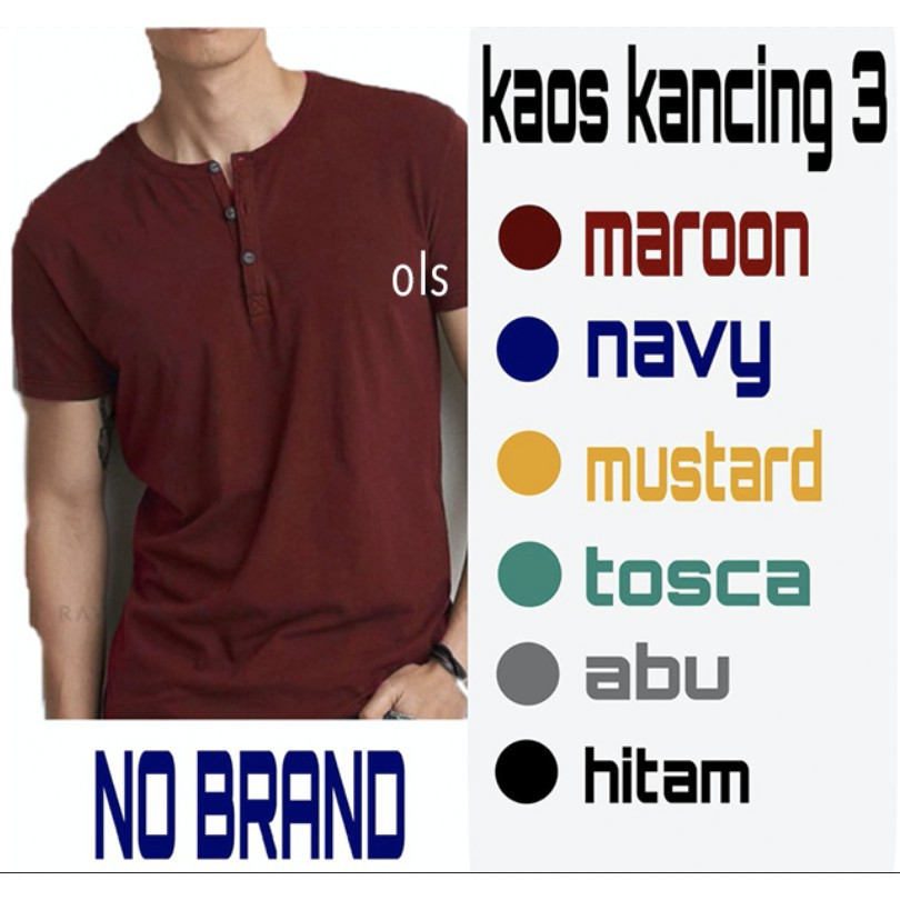 kaos kancing 3