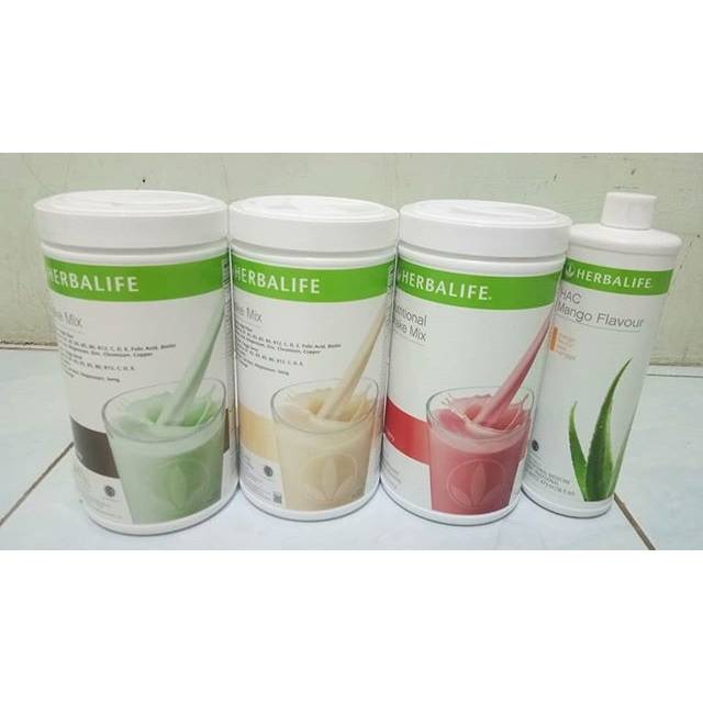 Paket herbalife nutrishake - nutritional shake mix & Aloe Mango