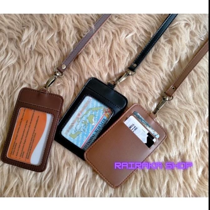 

BAYAR COD ID Card / Name Tag Holder / Dompet Id Card Kulit BERMUTU Kode 330