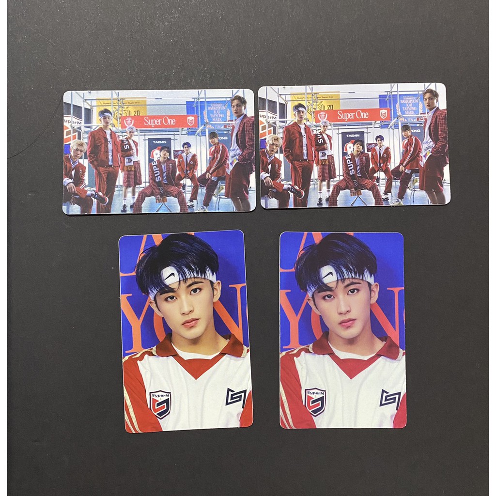 Mark set + group set superm super one photocard pc sticker super m sticker pack