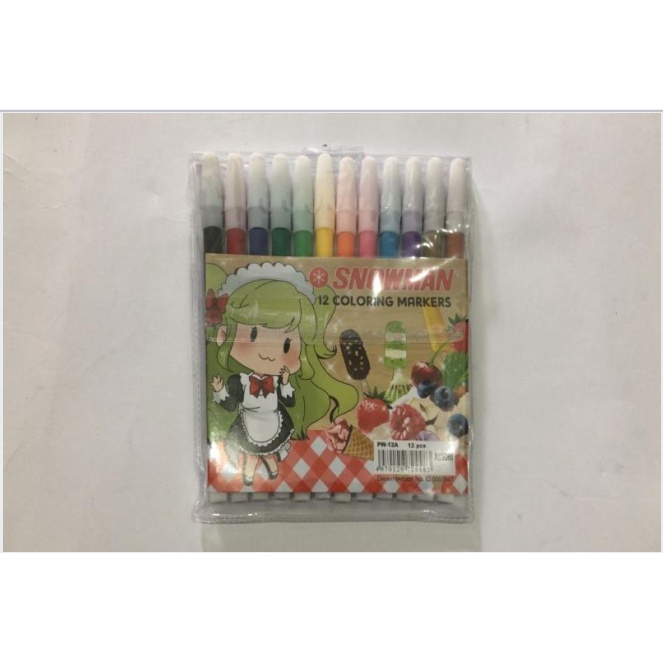 

Spidol Snowman Marker Kecil PW-12A WARNA
