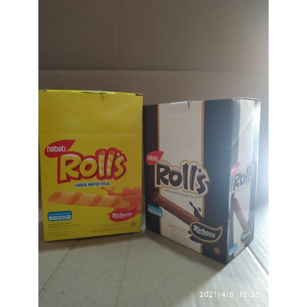 

nabati ricis ROLLS rass keju& coklat isi20 pics