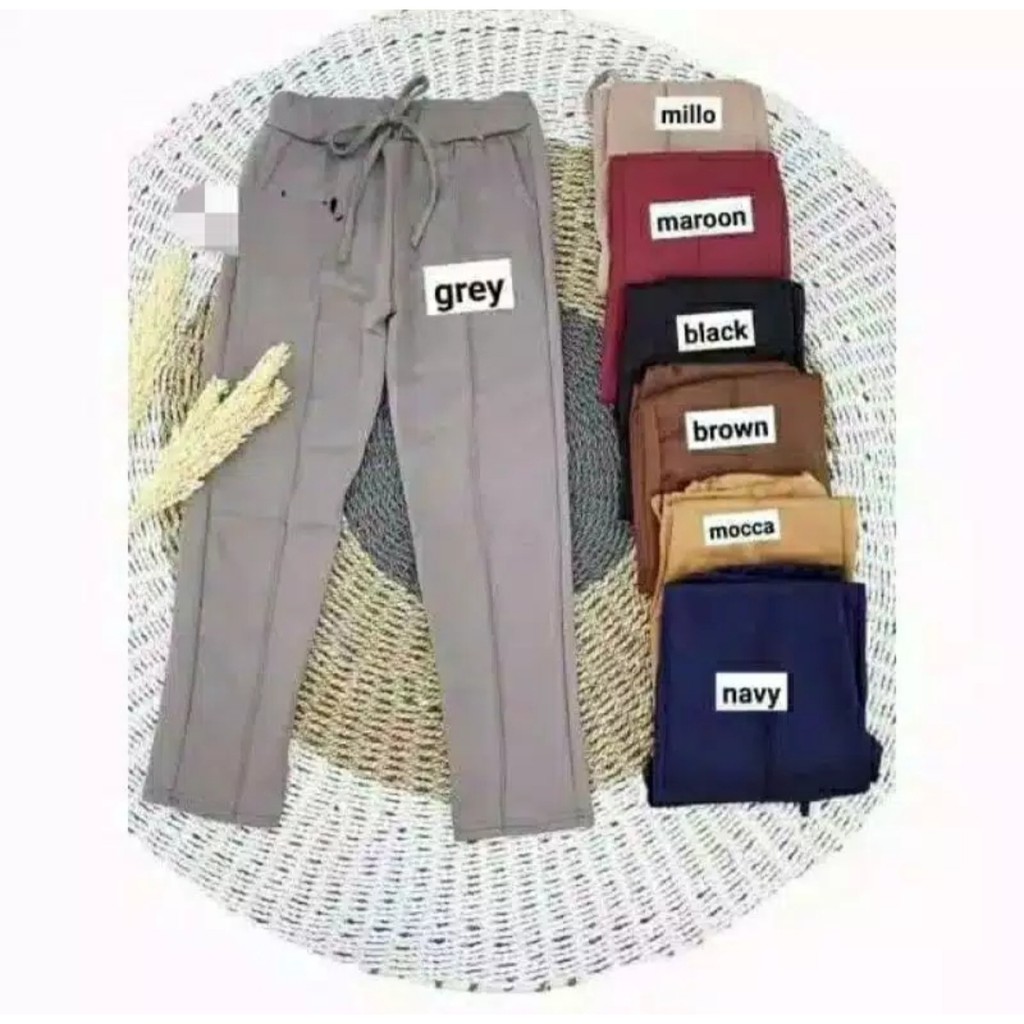 CELANA DOTY BASIC PANTS / CELANA PENSIL /Bahan Scuba TerBARU