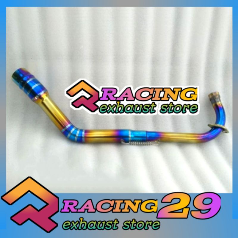 leher pipa knalpot racing YAMAHA JUPITER Z1 Bluegold Bluemoon Stainless steel