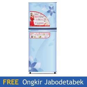 Sharp Kulkas 2 Pintu SJ-236ND-FB-187-Biru KHUSUS JABODETABEK