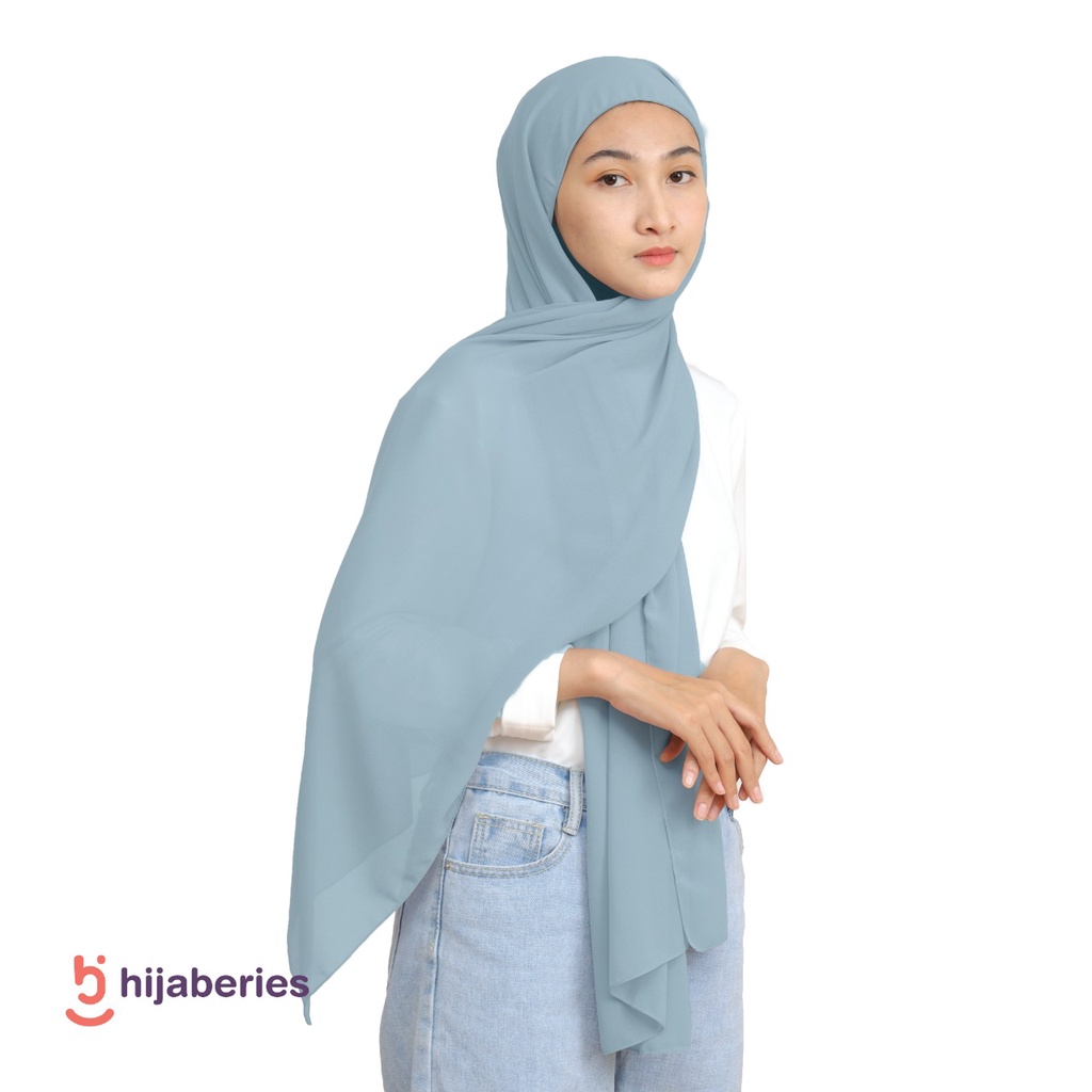 Malaka Pashmina Inner Hijaberies - Pashmina yang menyatu dengan Ciput-Dust Blue