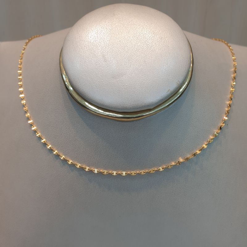 kalung rantai madona/biji timun