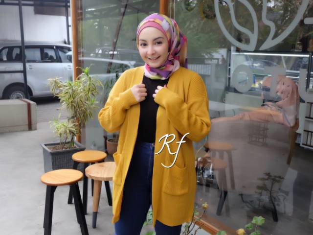 Shofie long kardigan premium / kardigan rajut nyaman