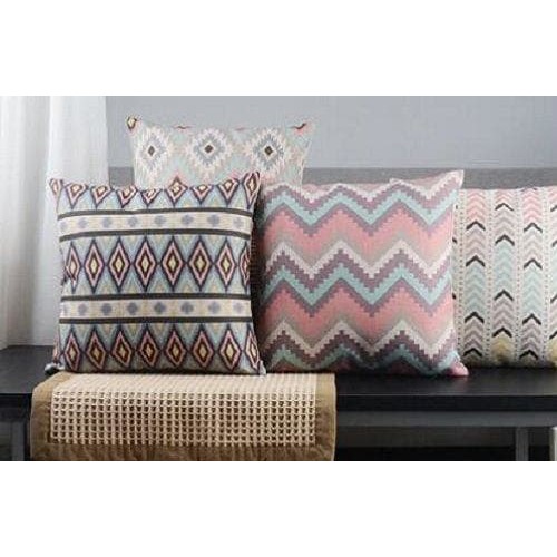 Toala Sarung Bantal Dekorasi Sofa Cushion Motif ZigZag - Q2293