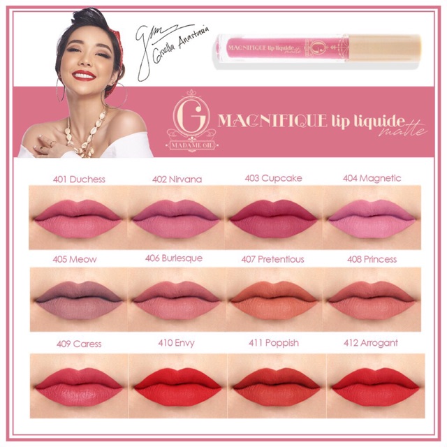 Madame Gie Classic Series Lip Liquide Matte Lip Cream Matte