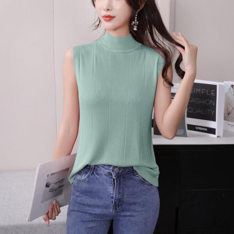 【 Bra Mall 】BM-146 Kaos Atasan Wanita Tanpa Lengan Fashion Korean Terbaru Tanpa Karet Dibawah