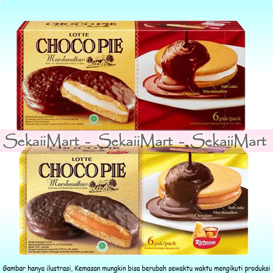 

LOTTE ChocoPie Box isi 6 pcs - Cheese / Choco Pie Marshmallow