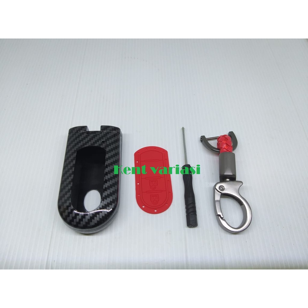 Cover Carbon Casing SmartKey Kunci Toyota All New Veloz Rush Terios -