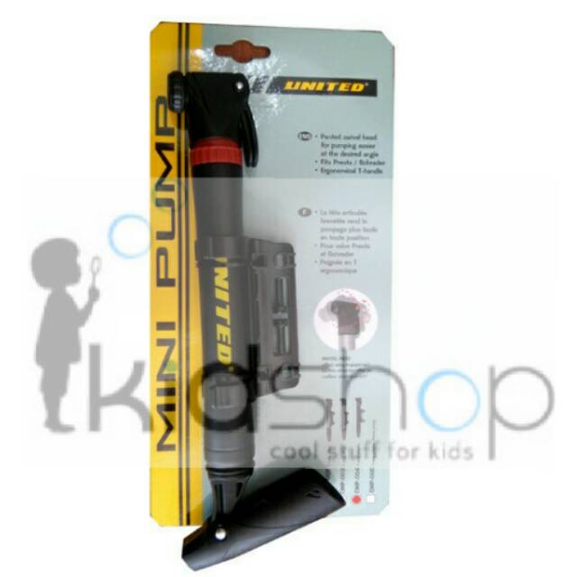 Pompa Sepeda UNITED Mini Pump Pompa Tangan UNITED IMPORT Pompa Sepeda UNITED Mini Pump Pompa Tangan UNITED IMPORT
