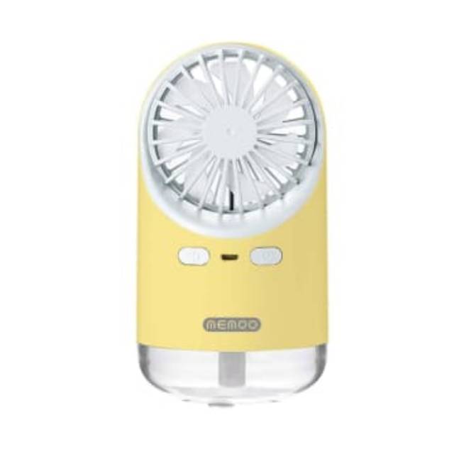 Memoo Kipas angin Humidifier Rechargeable 180 Ml - Kuning