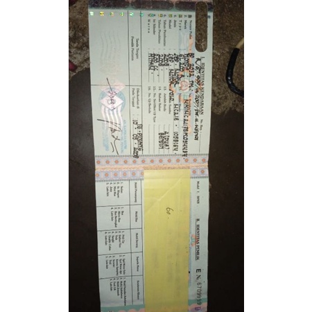 DOkumen Tiger surat tiger BPKB STNK Tiger dan nomor rangka