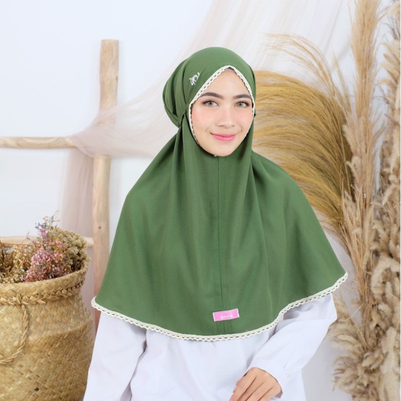 Jilbab Instant Mariyam Diamond Bergo Maryam Renda Double/BERGO MARYAM RENDA/BERGO MARYAM
