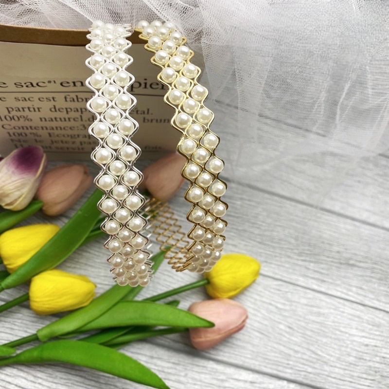 Bando Korea Besi Mutiara Zig Zag Jaring Murah Meriah