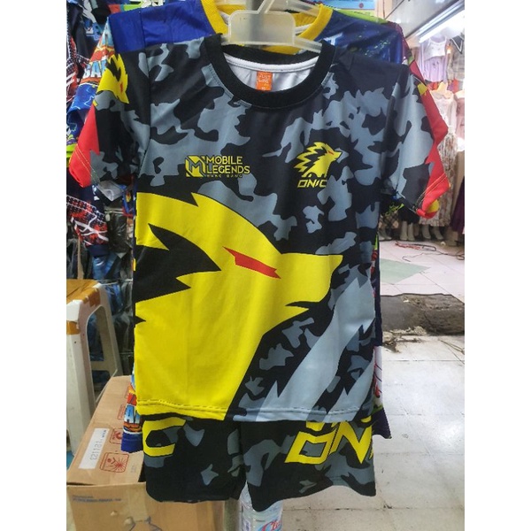 setelan anak / baju game RRQ EVOS ONIC Alter Ego full print 2-13 tahun