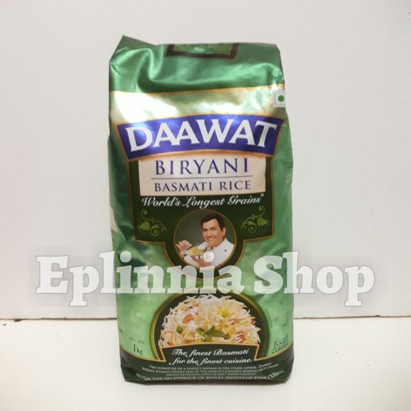 

Daawat Biryani Basmati Rice 1 Kg - Beras Dawat