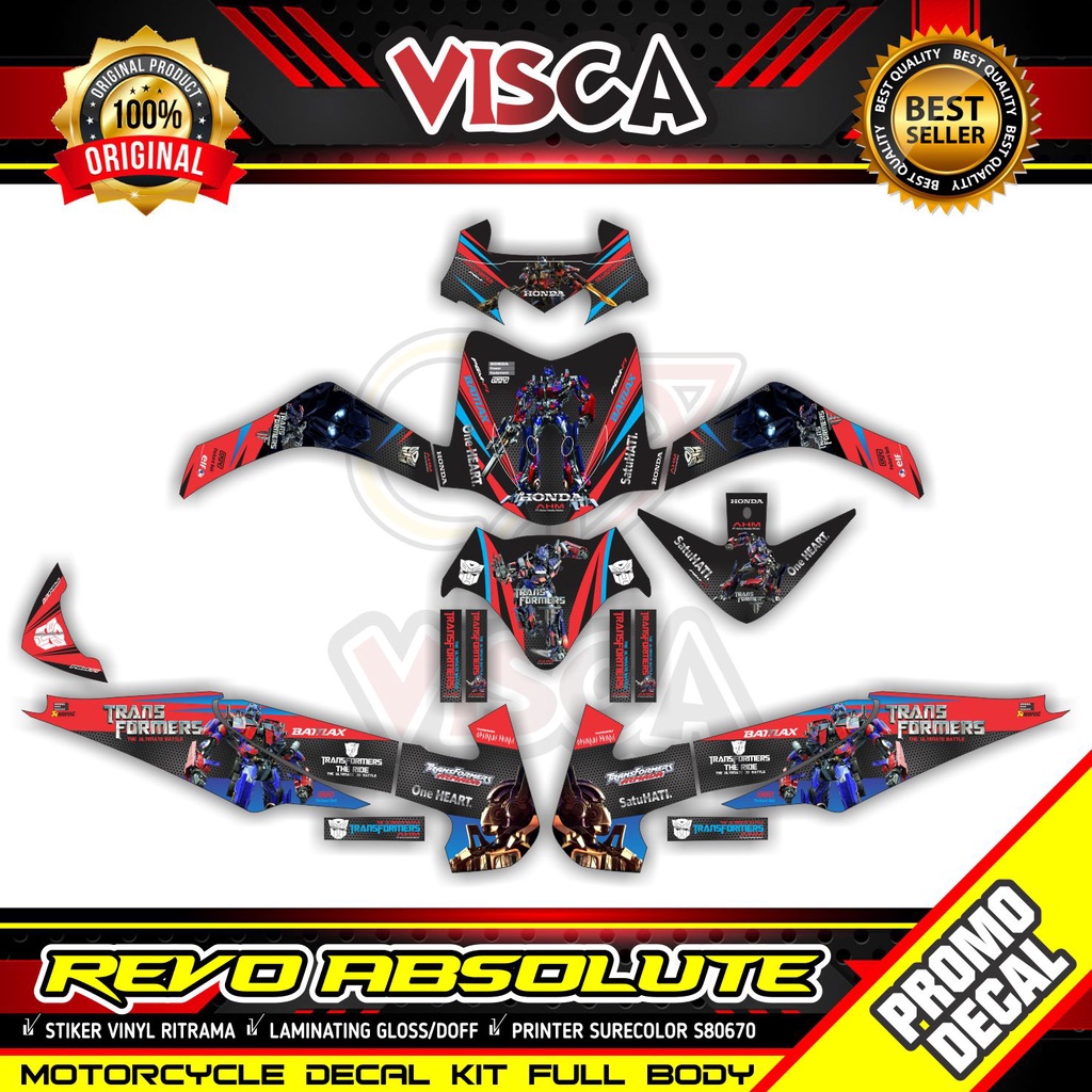 Decal Revo Absolute 110 Full Body Decal Absolute Revo Full Body Stiker Revo Absolute 110 Full Body S
