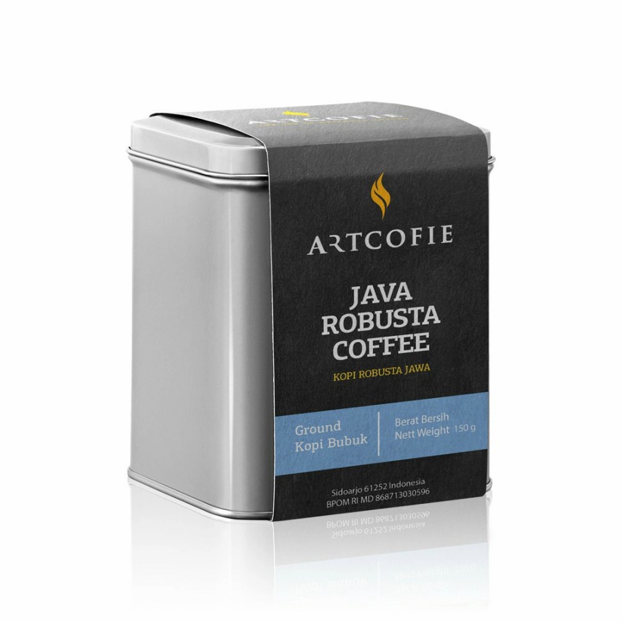 

Artcofie Kopi Java Robusta Tin Box Ground/Bubuk 150gr