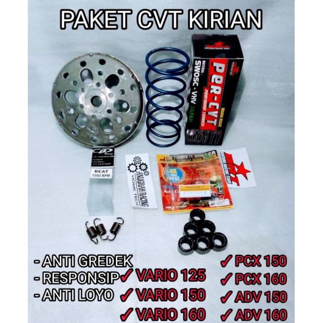 PAKET AKSELERASI ANTI GREDEK PCX 150 / PCX 160 / ADV 150 / ADV 160 / STYLO / VARIO 125 / VARIO 150 /
