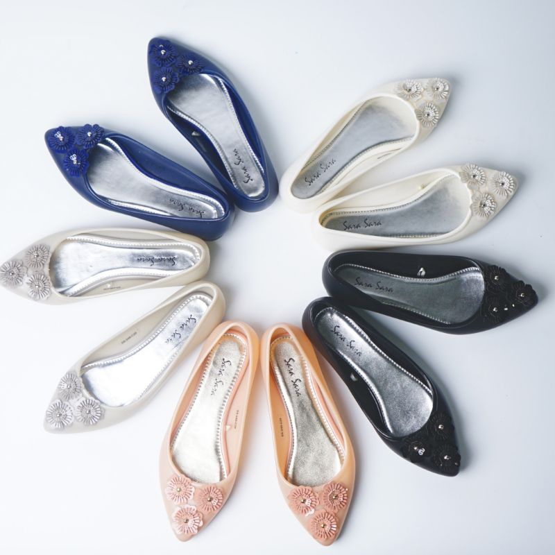 sara sara cantika flat shoes jelly/ sepatu jelly sara sara cantika