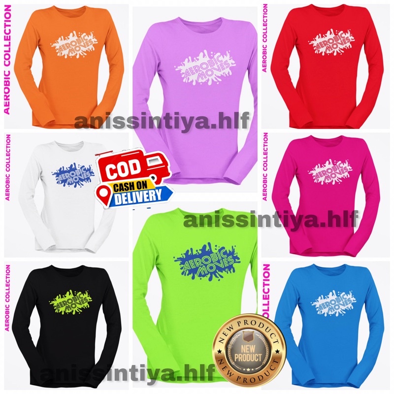 COD!! KAOS BAJU AEROBIC MOVES (GRATIS TAMBAH NAMA CLUB)