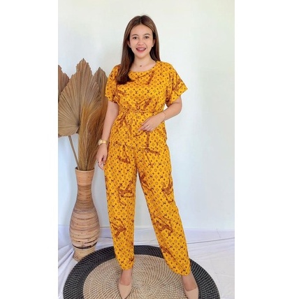 Daster Babydoll Panjang Bali-BD - LIOUS MUSTARD