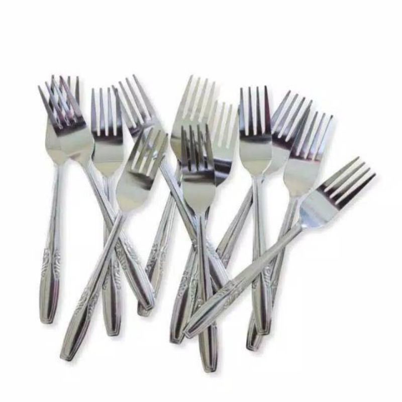 1 LUSIN GARPU MAKAN/GARPU STAINLESS 12 PCS