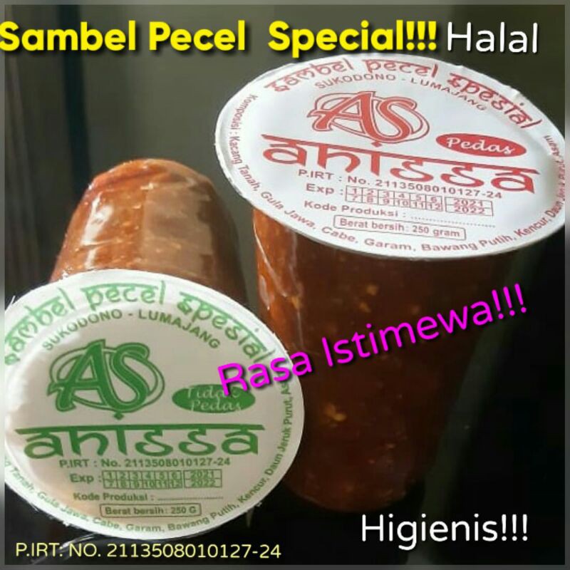 SAMBEL / BUMBU PECEL 250gr PALING ENAK!!!