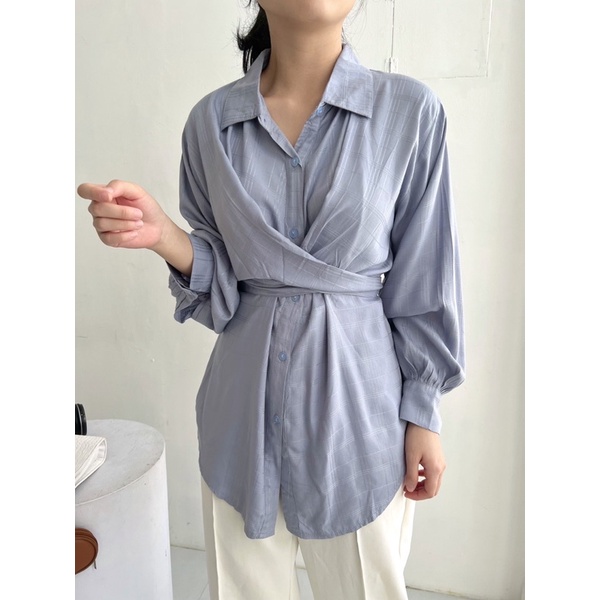 Selim Label Brenda Shirt Multiways Shirt Wrap Shirt Kemeja Wanita